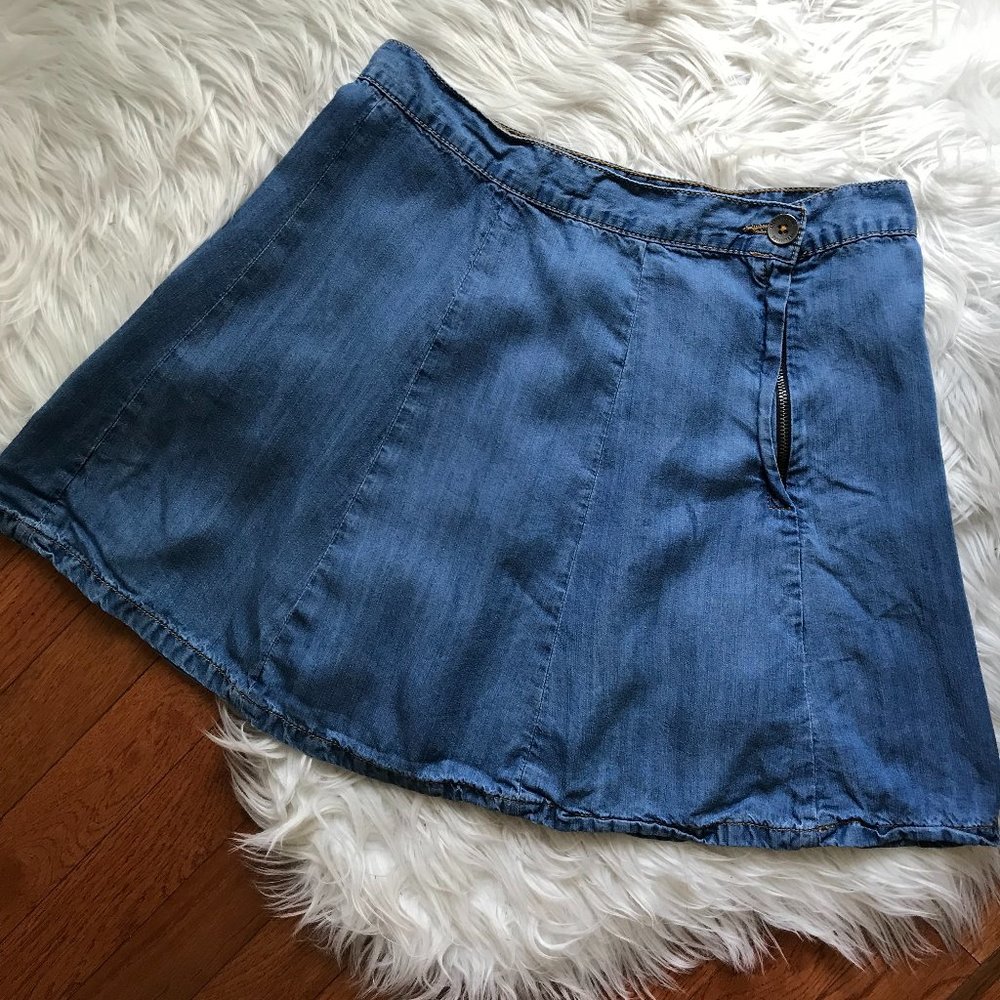American Eagle High Waisted Jean Skirt